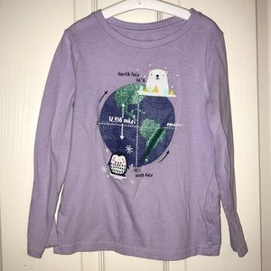 Cat & Jack long sleeve purple tee